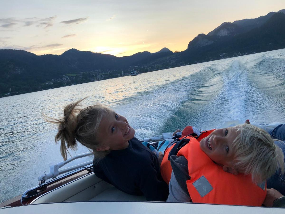 Wolfgangsee Seeblickplatzl 220 - Mit Tollem Seeblick! Strobl Exterior foto
